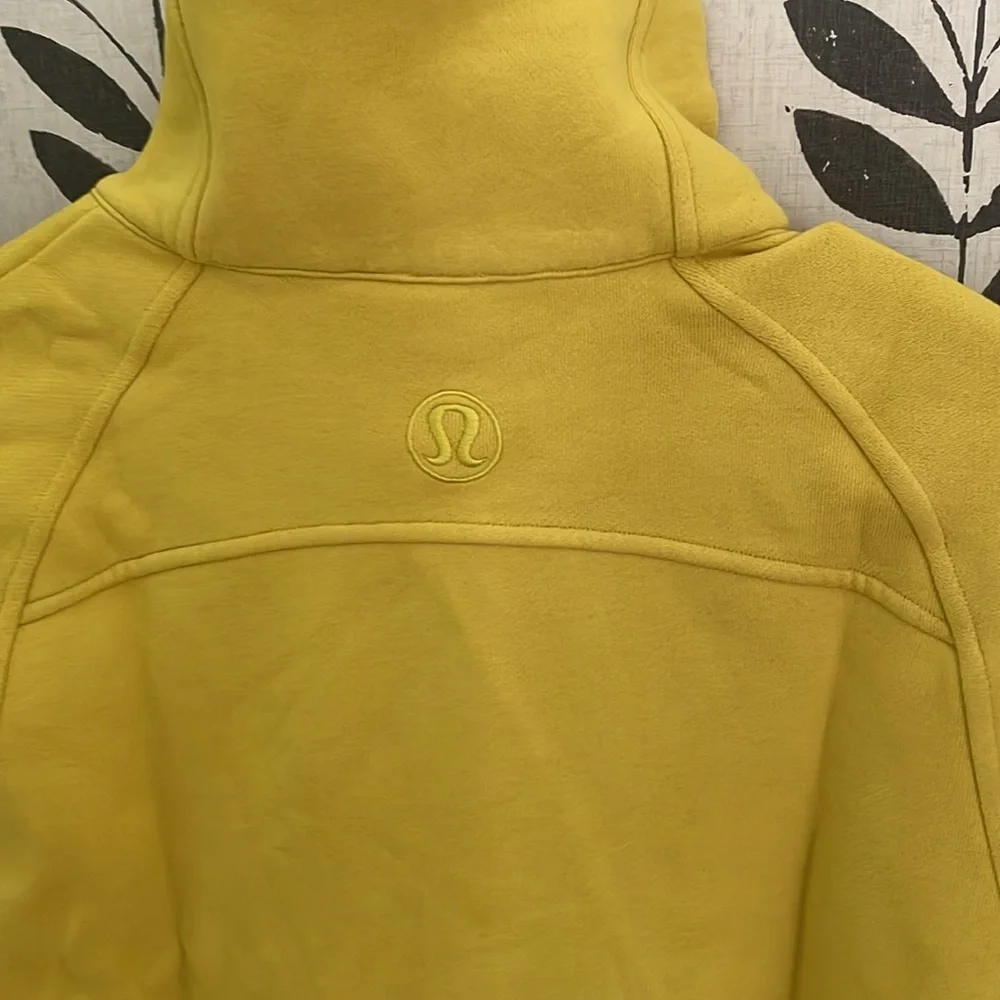 NWT LULULEMON SCUBA 1/2 ZIP OVERSIZED JACKET SOLEIL YELLOW SIZE XS/SMALL - Picture 5 of 5
